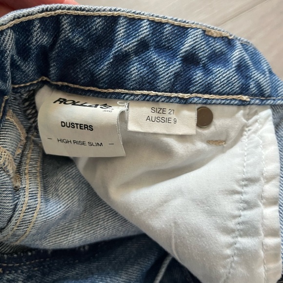 ROLLA'S High Rise Light Blue Mom Jeans - Picture 6 of 7